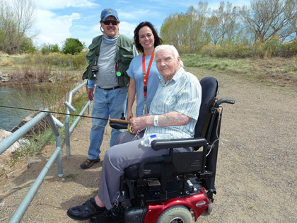 Image Courtesy of Project Healing Waters Fly Fishing, Denver, Colorado, Program |  Colorado Parks and Wildlife has many metro-Denver, handicapped accessible fishing spots for disabled veterans.