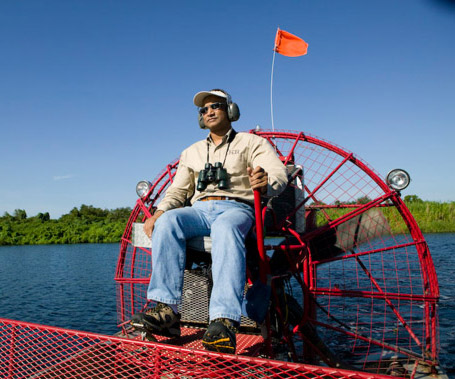 Anwar Khan on Lake Okeechobee