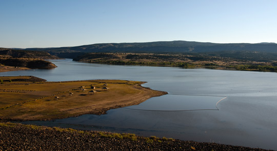 Photo Credit: U.S. Army Corps of Engineers|The U.S. Army Corps of Engineers built Cochiti Dam and Reservoir on the Rio Grande about 45 miles north of Albuquerque, N.M.