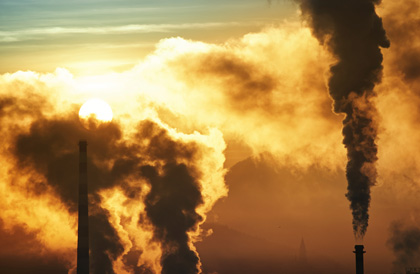 © iStockphoto.com/ermingut |Greenhouse gases from industrial pollution.
