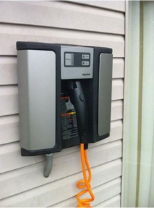 NAFTC | An example of a public Level 2 charging station.